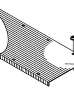 Cover Trough Auger 152mm 1.5m galv. M&M